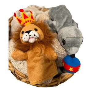 Restoration Hardware Baby & Child Circus Hand Puppets Lion Seal Set